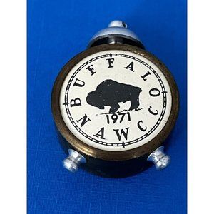 Vintage N.A.W.C.C. Nat'l Assoc Watch Collectors 1971 Buffalo Mini Alarm Clock